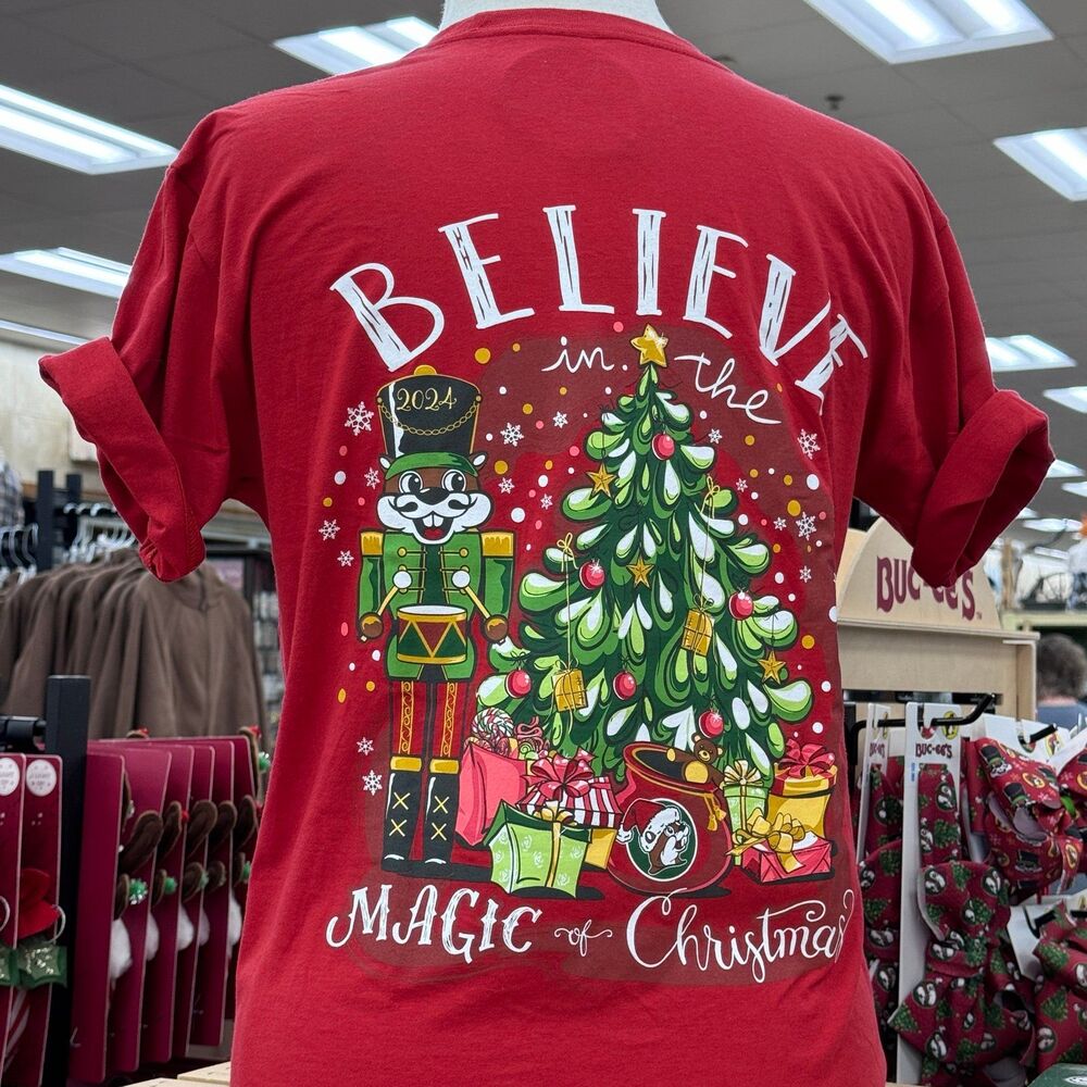 Buc-ee’s Christmas T-Shirt 2024 Believe in the Magic of Christmas